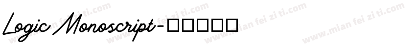 Logic Monoscript字体转换
